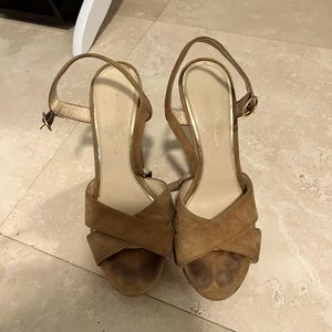 Tan Jessica Simpson wedges